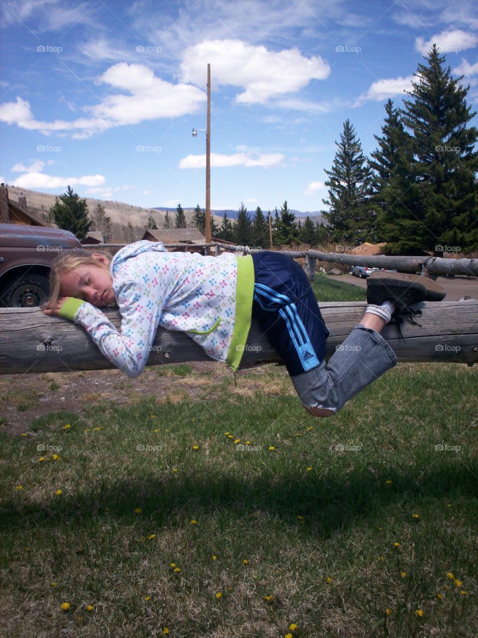 Worn Out. Child Sleeping