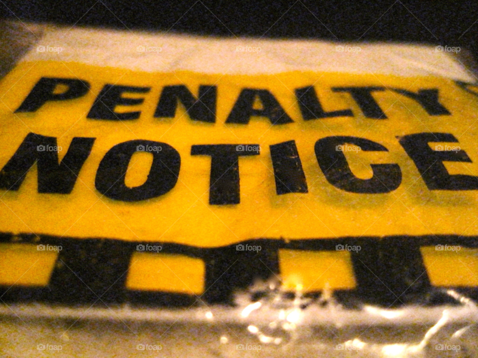 parking ticket fine penalty by snappychappie