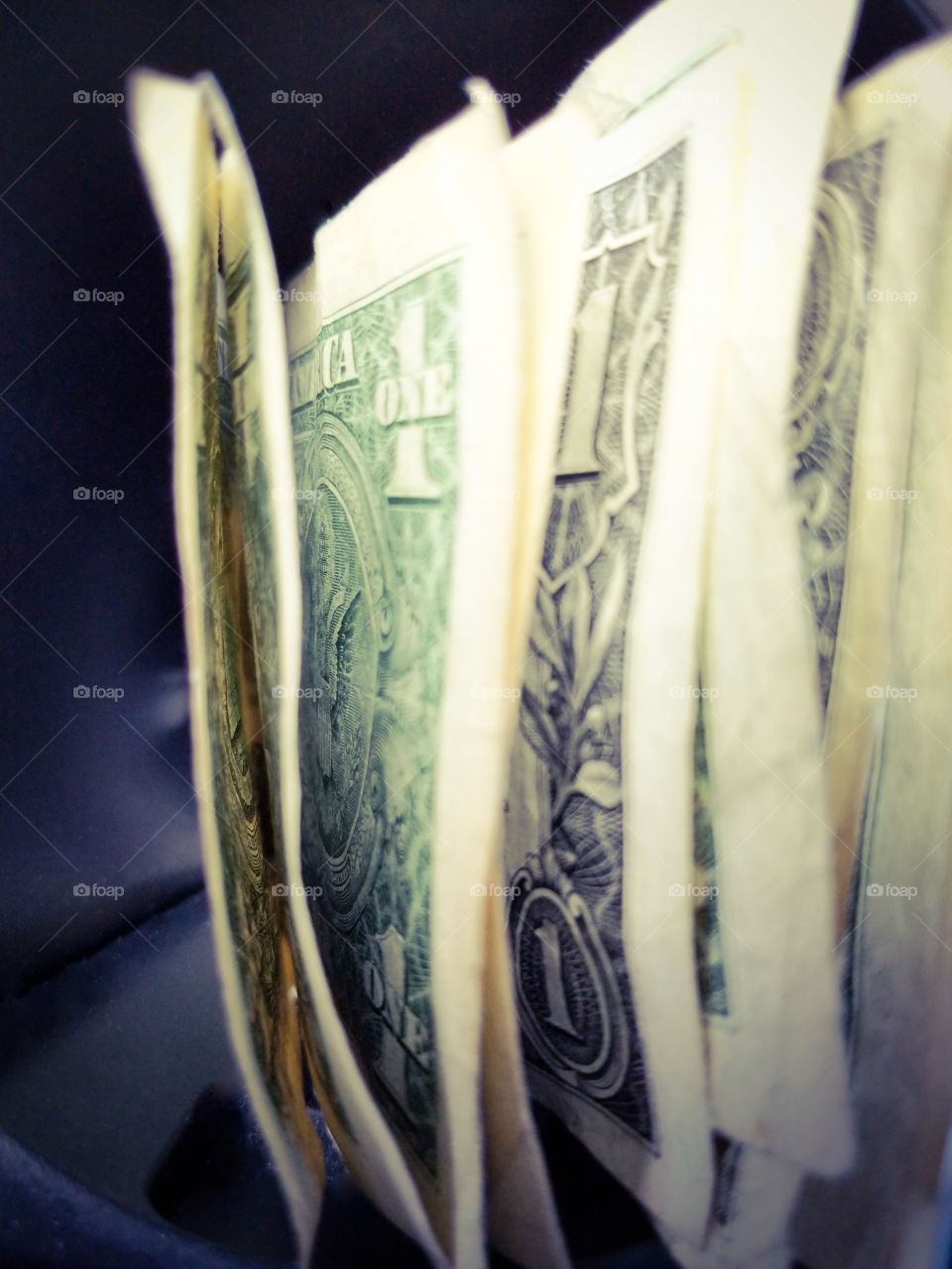 money dollar bills folded