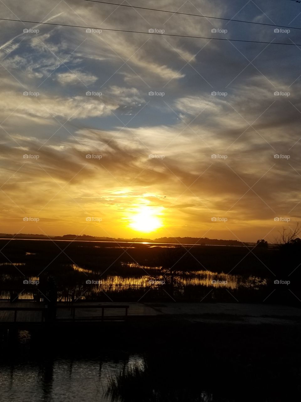 Beautiful ocean sunset