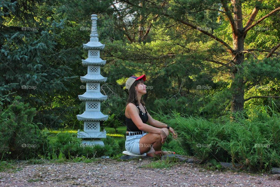 relaxation in the Japanese garden nearby