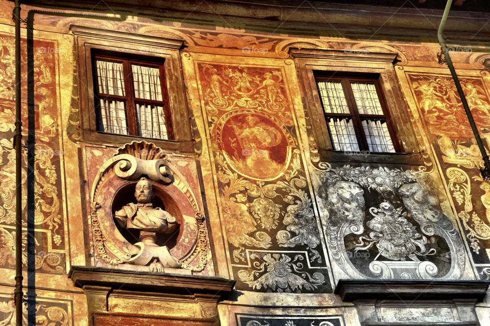 Detalle fachada del Palazzo della Carovana. Detalle fachada del Palazzo della Carovana (Pisa - Italy)