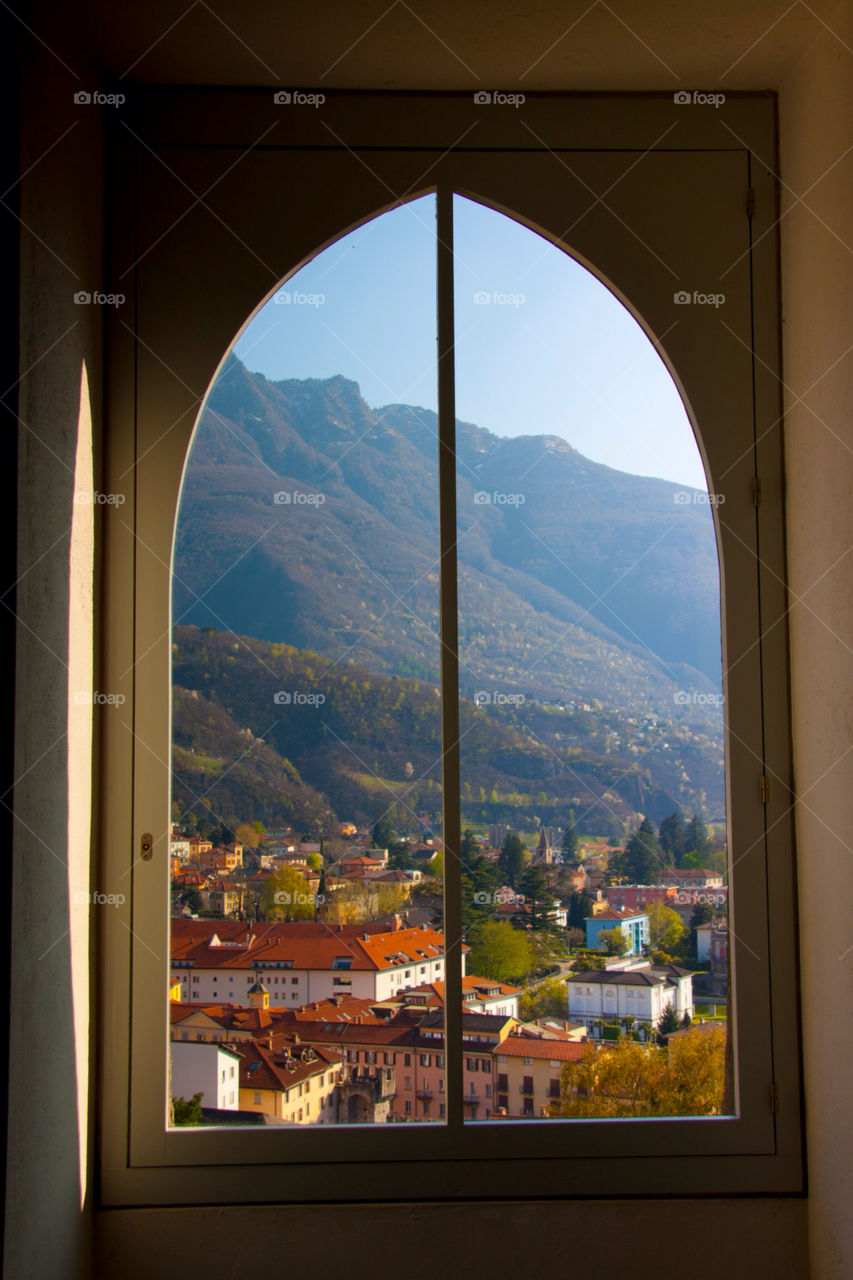 landscape travel church window by cmosphotos