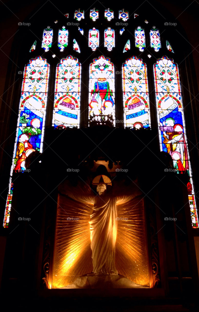 light church window colorful by milliande
