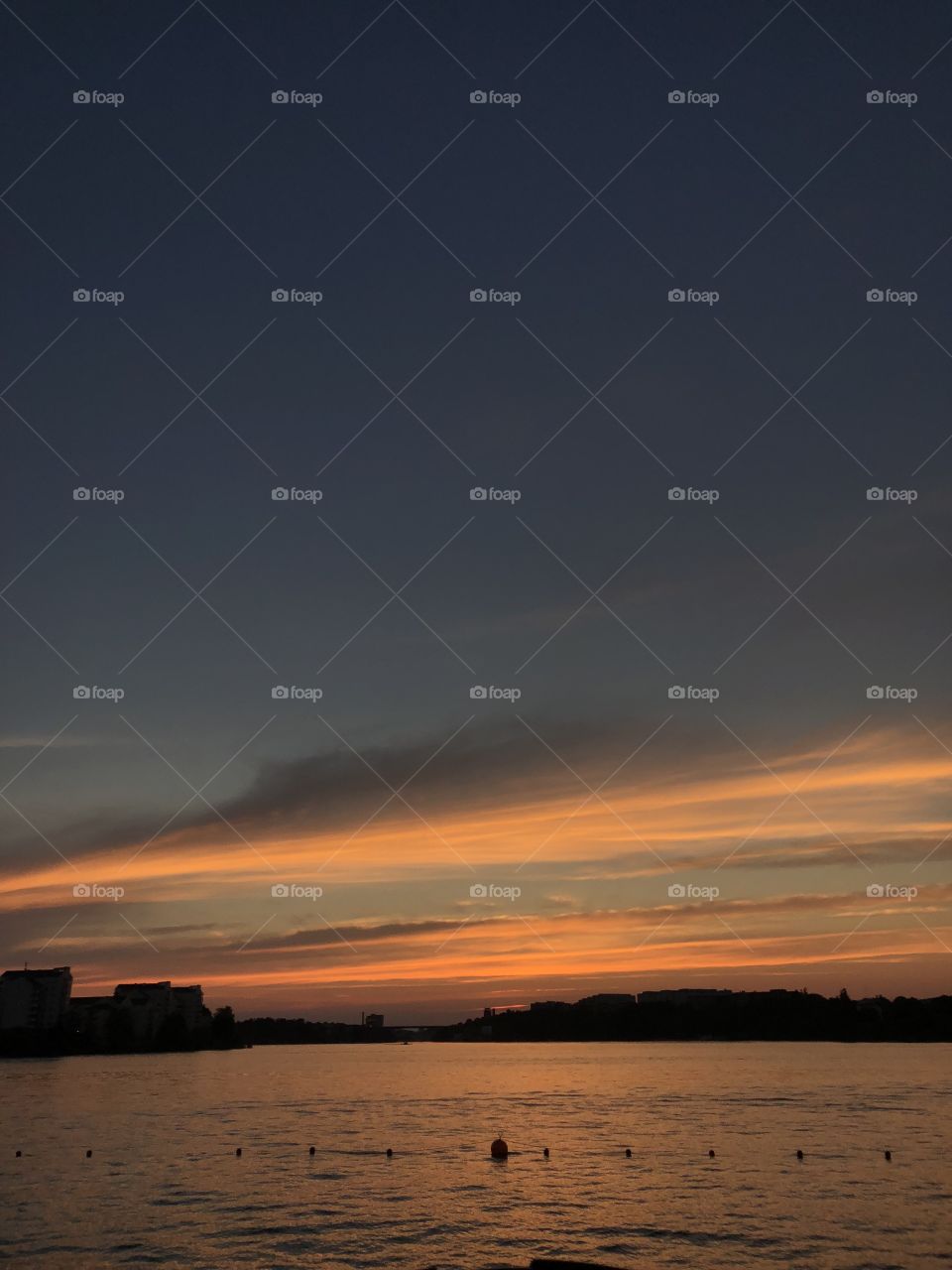 Sunset summer, Stockholm.