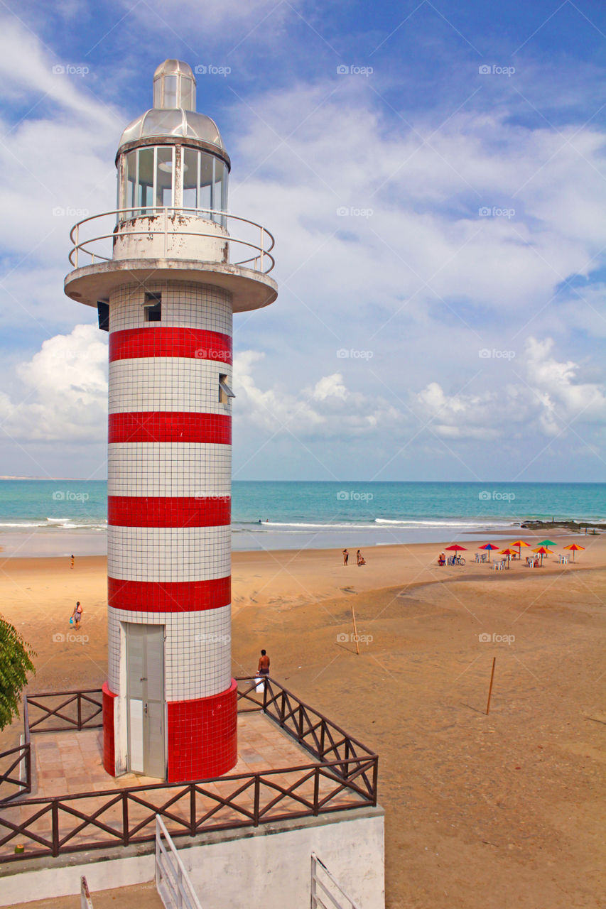Lighthouse and the sea