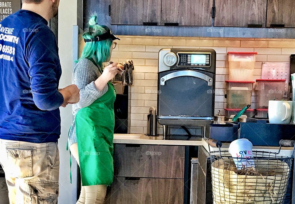 Assisting Barista