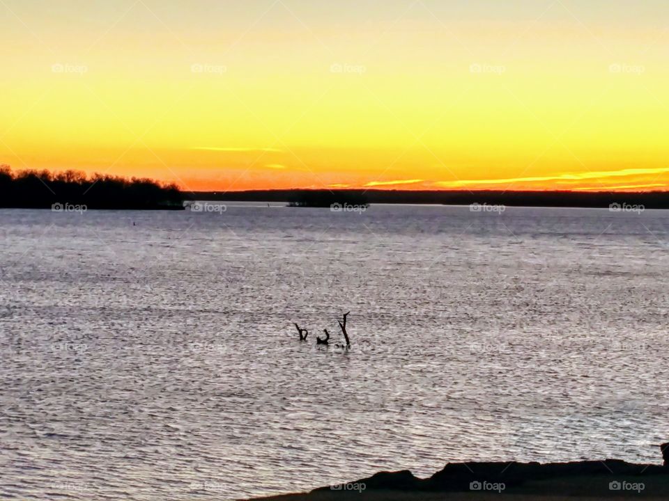 Sunrise over Lake Thunderbird