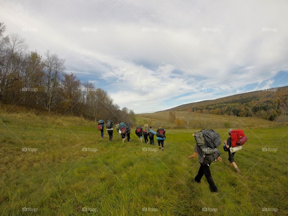 Backpacking in a group