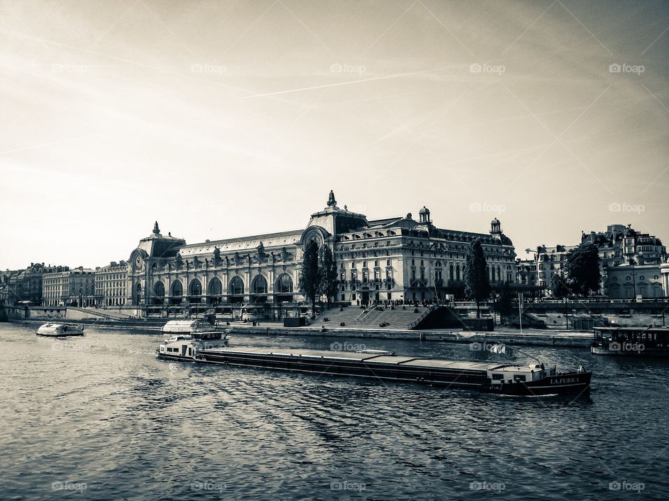 Musee d'Orsay and the river Seine