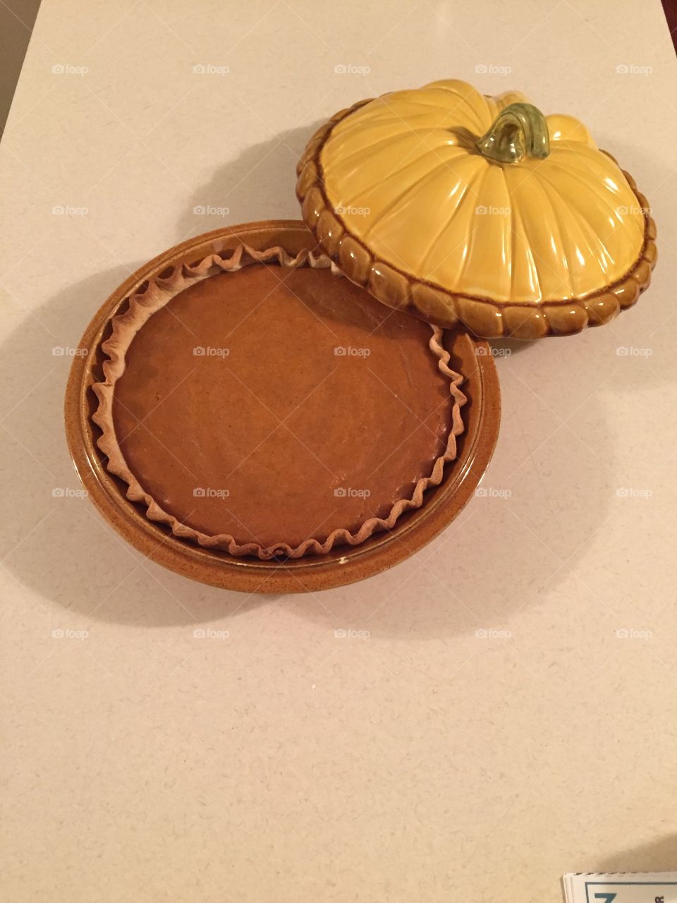 Perfect homemade pumpkin pie!