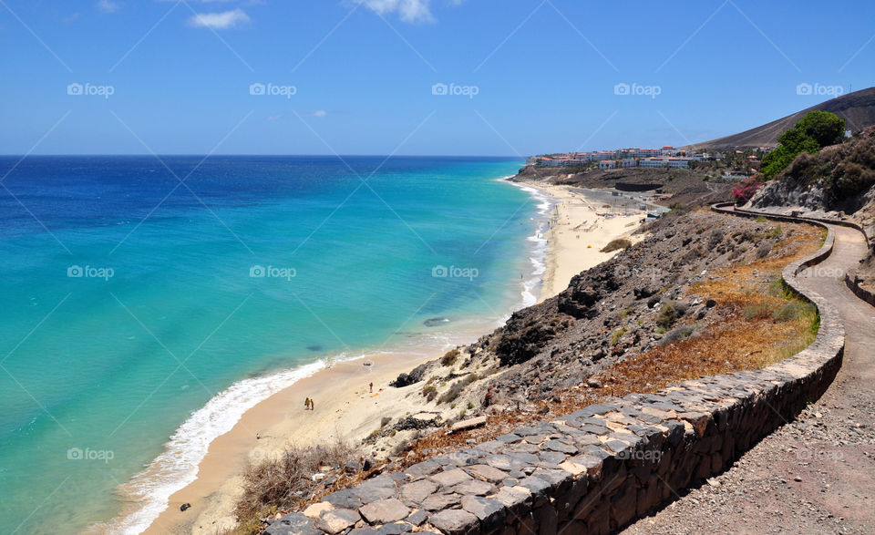 View of fuerteventura island