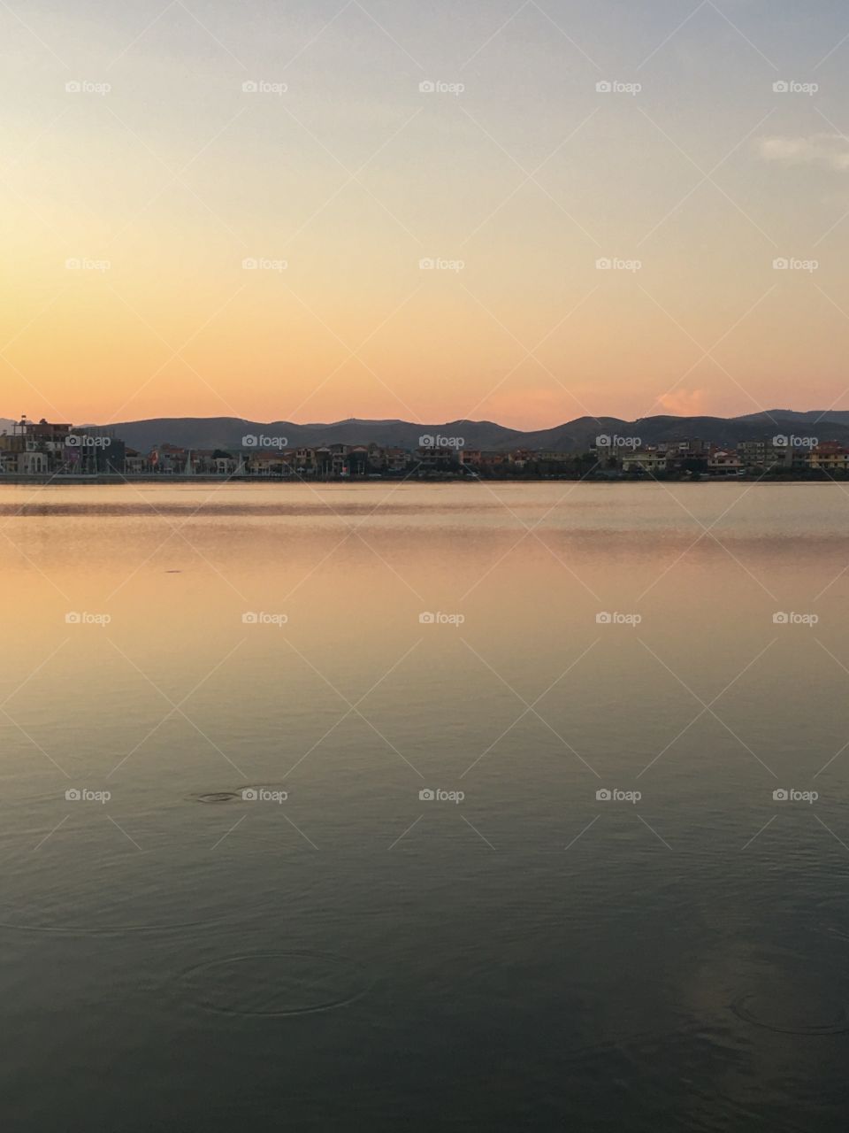 Lake Sunset in Elbasan 