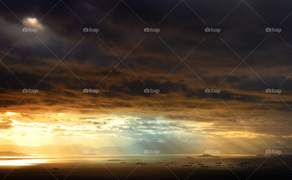 sky sunset clouds sun by jzago