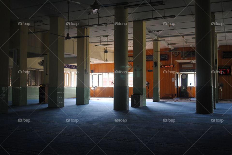 inside a mosque