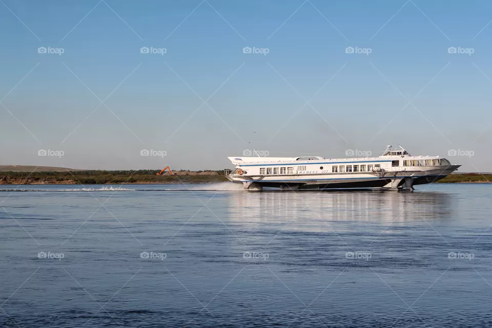Meteor on the Angara River.