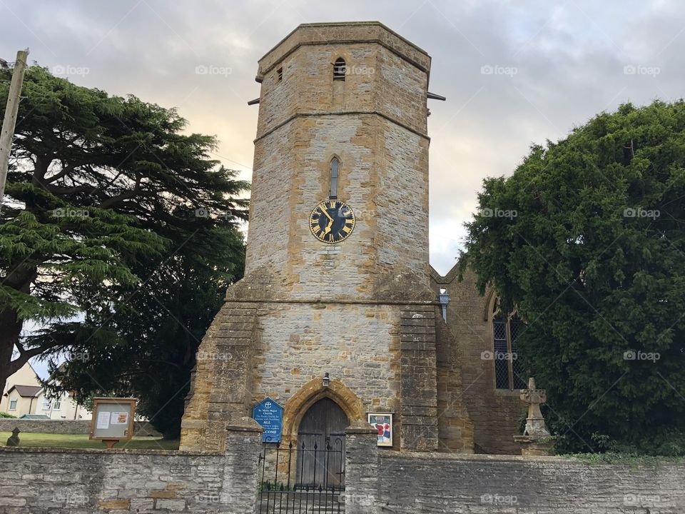 St Mary Majors Church in Ilchester, impresses for its castle turret shape architecture. I also appreciate the prominence of its featured clock face.