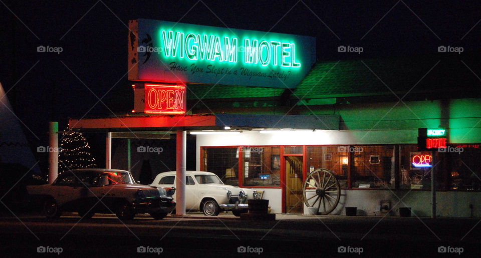 car hotel arizona antique by refocusphoto