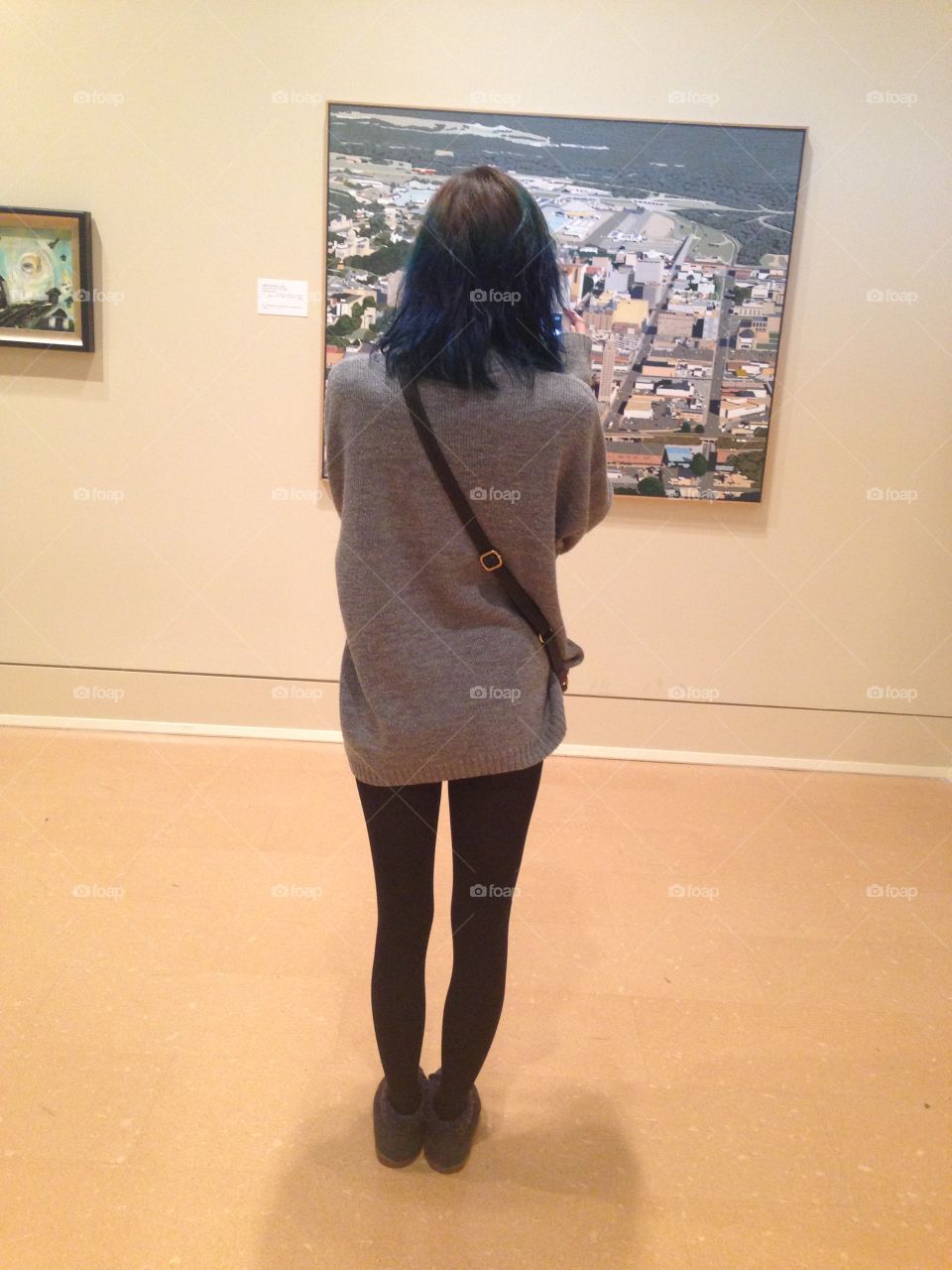 checking out the art!