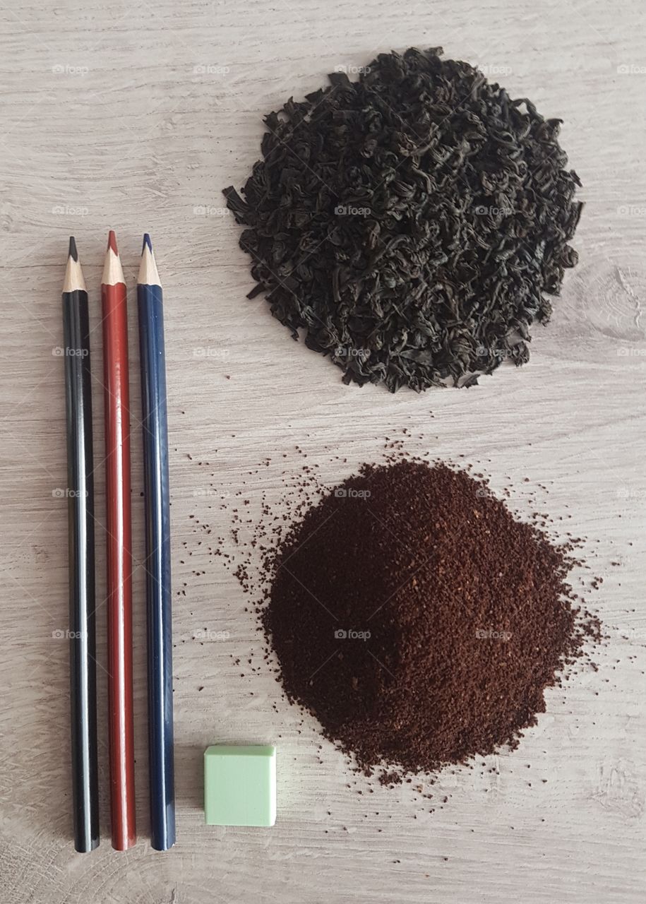 painting tea and coffee