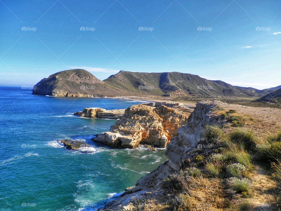 View of cliff, Andalusia, Spain