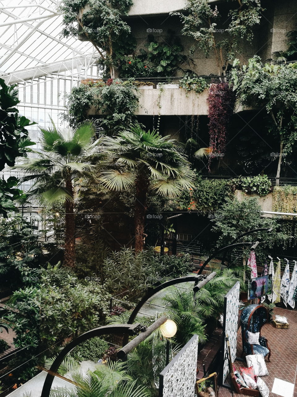Plants in the Barbican center