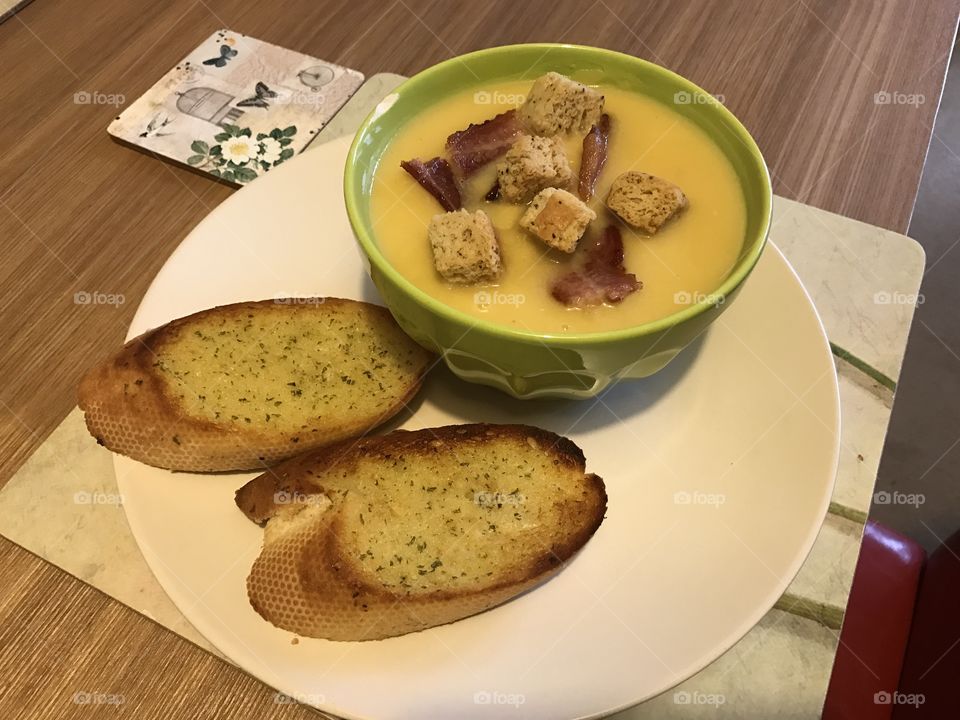 Pumpkin soup 
