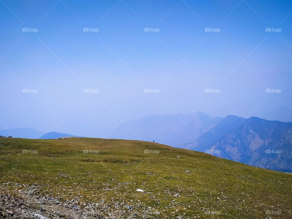 A amazing view of landscape in the mountains