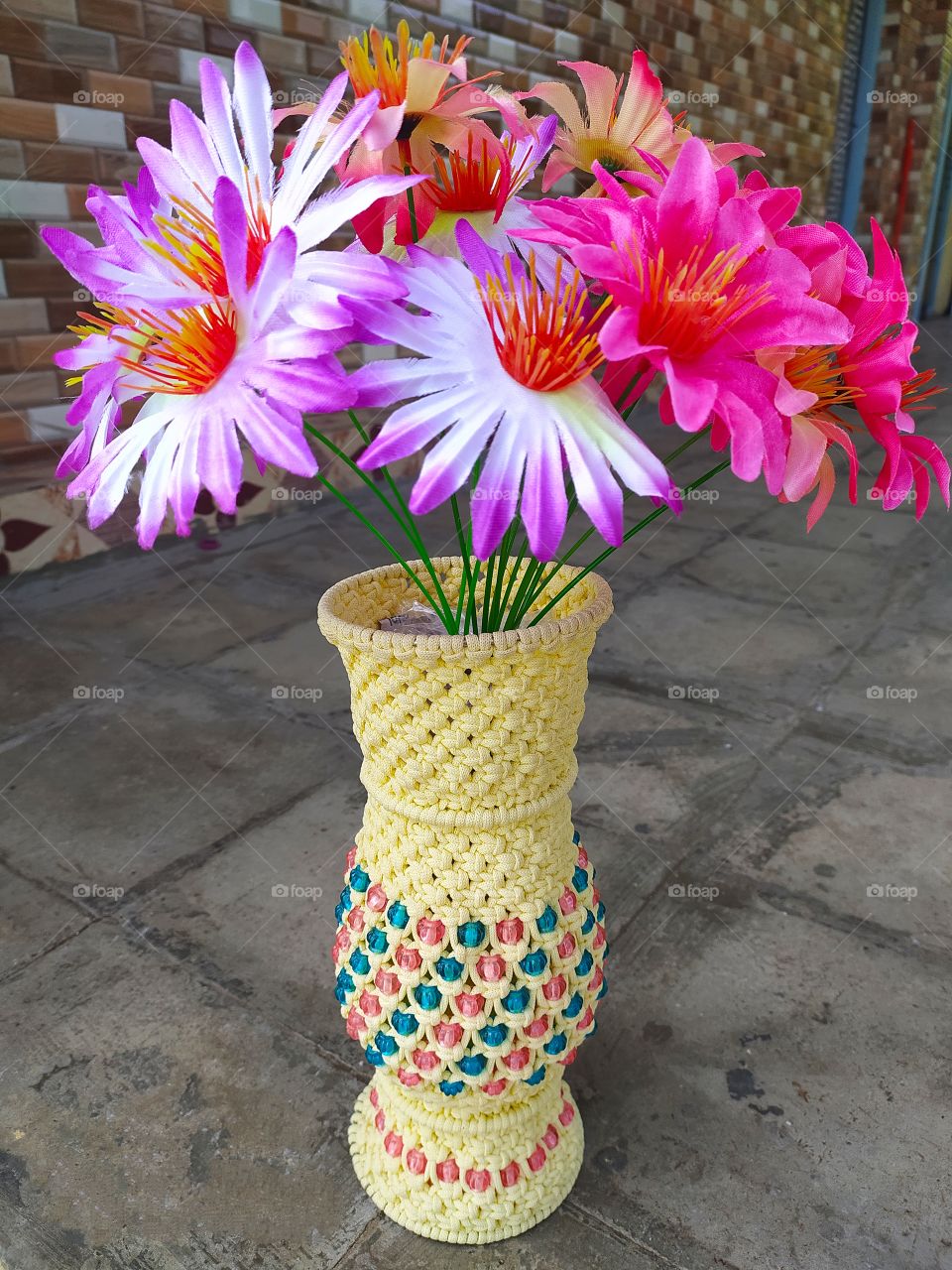Homemade flower pot for beautiful flowers
