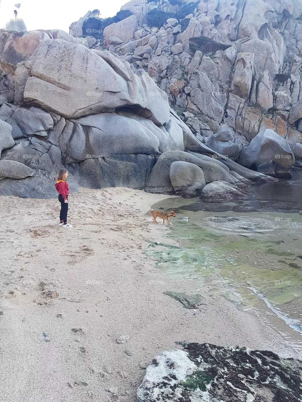 Seaside in Santa Teresa di Gallura, Sardinia.
