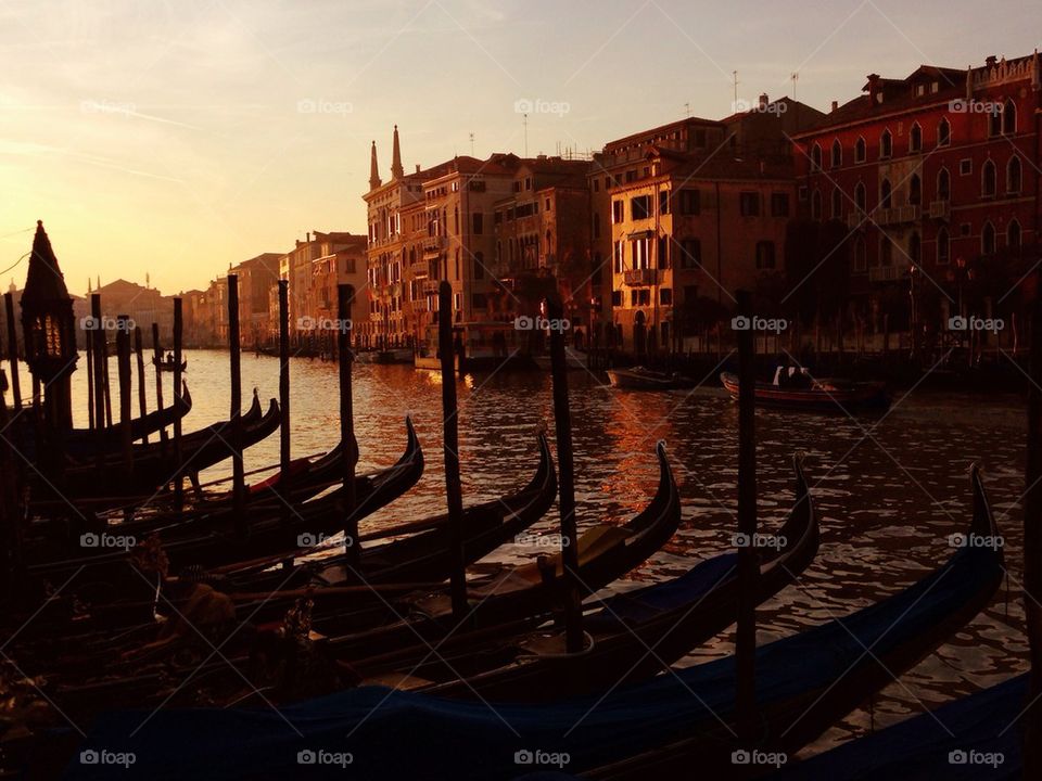 Sunset on the Grand Canal