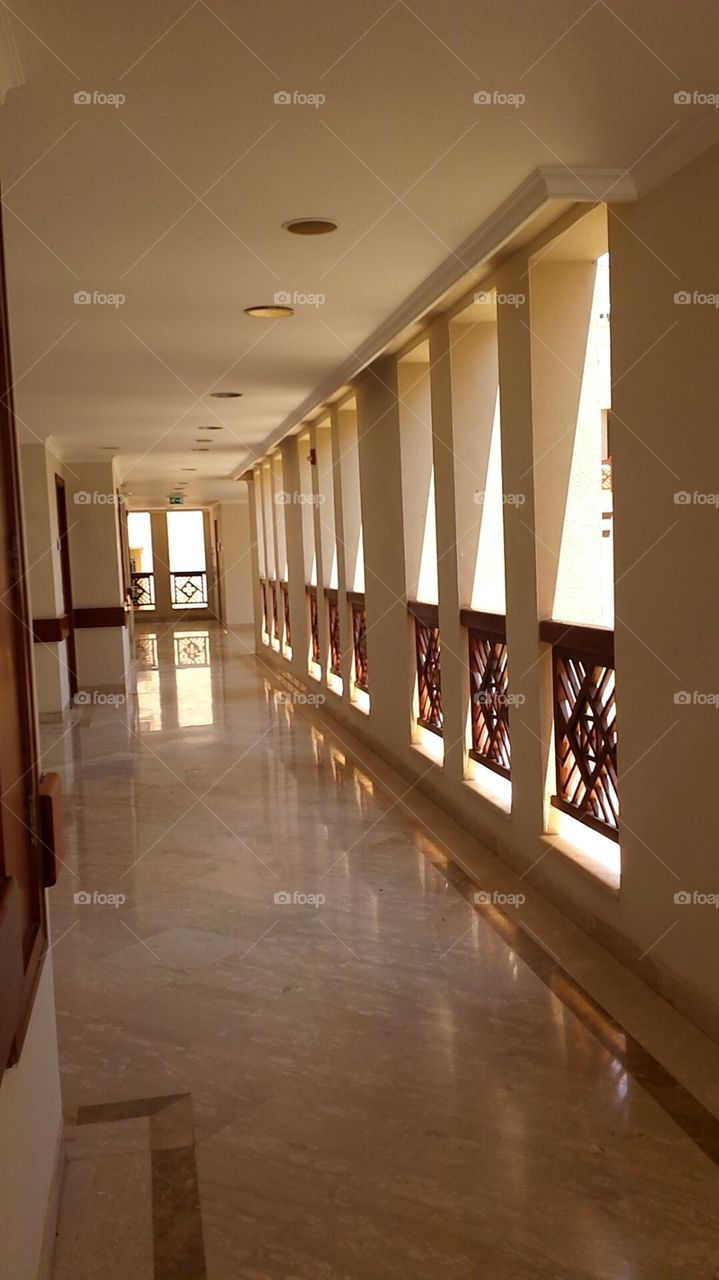 Mediterranean hallway