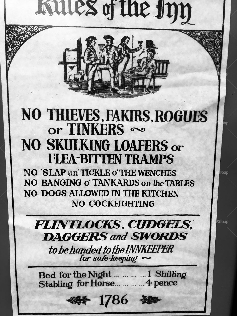 The hostelries in the late 18th century would not put up with very much bad behavior. Perhaps life was more orderly and better mannered then, than in today’s 21st century Brexit.