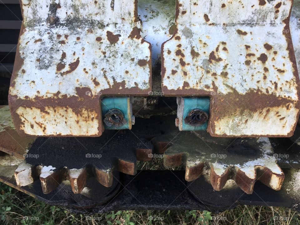 Random face on machinery 