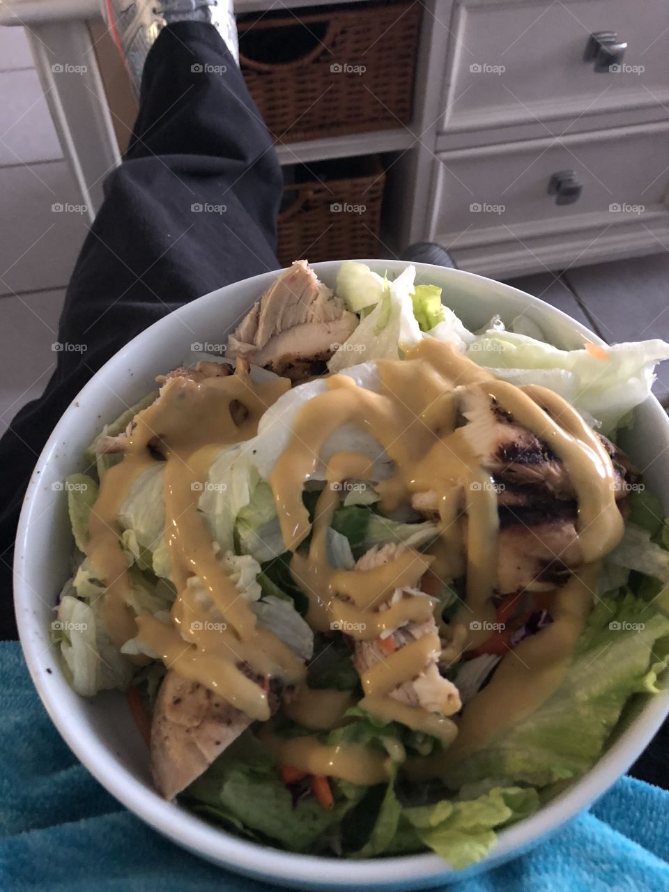 Grilled chicken salad! Yummy