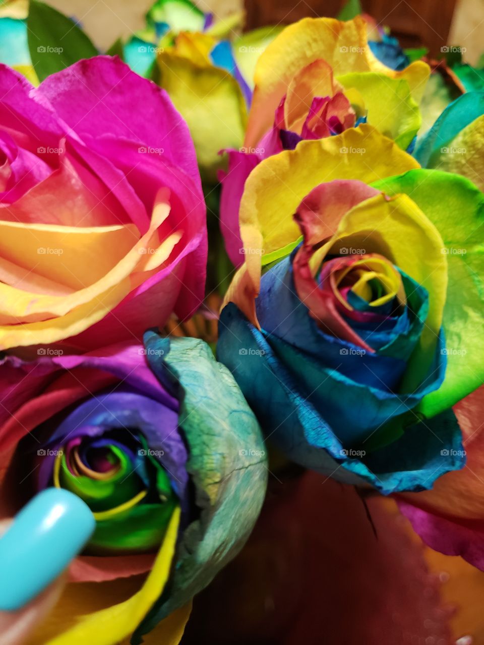 Suprised me two dozen multicolored roses, date night boyfriend, Romantic