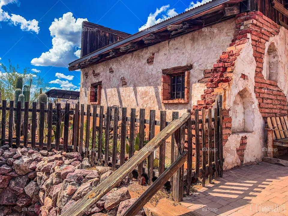 This old house has more history inside it than the world will ever know. The heat of the desert can make a man do crazy things, the rattlesnake has seen it firsthand. Many men in search of gold near this sacred place have no tales left to be told.