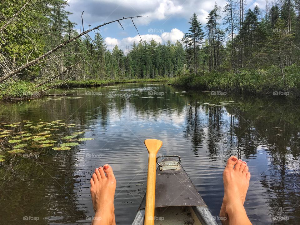 Canoe on Long Pond