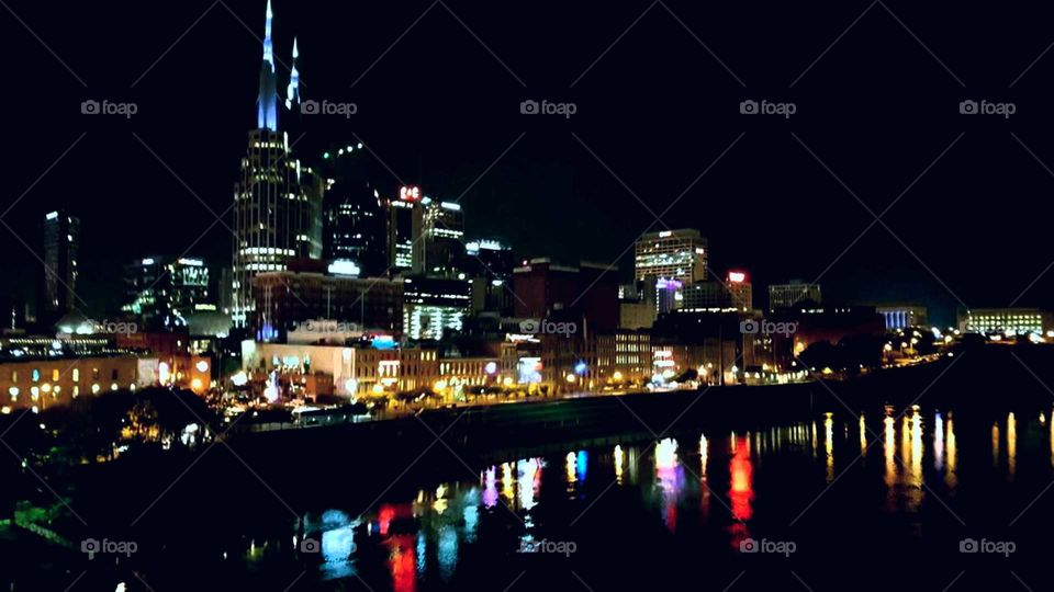 Nashville Lights at Night