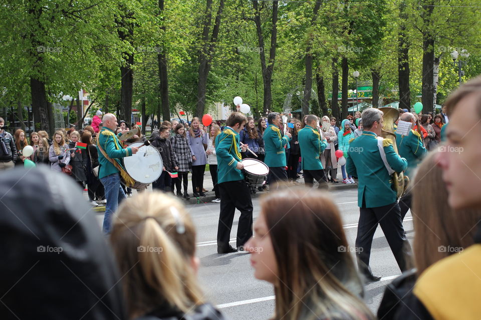 A parade dedicated to the Victory Day. May 9, 2017. Belarus, Gomel. Reportage photo.