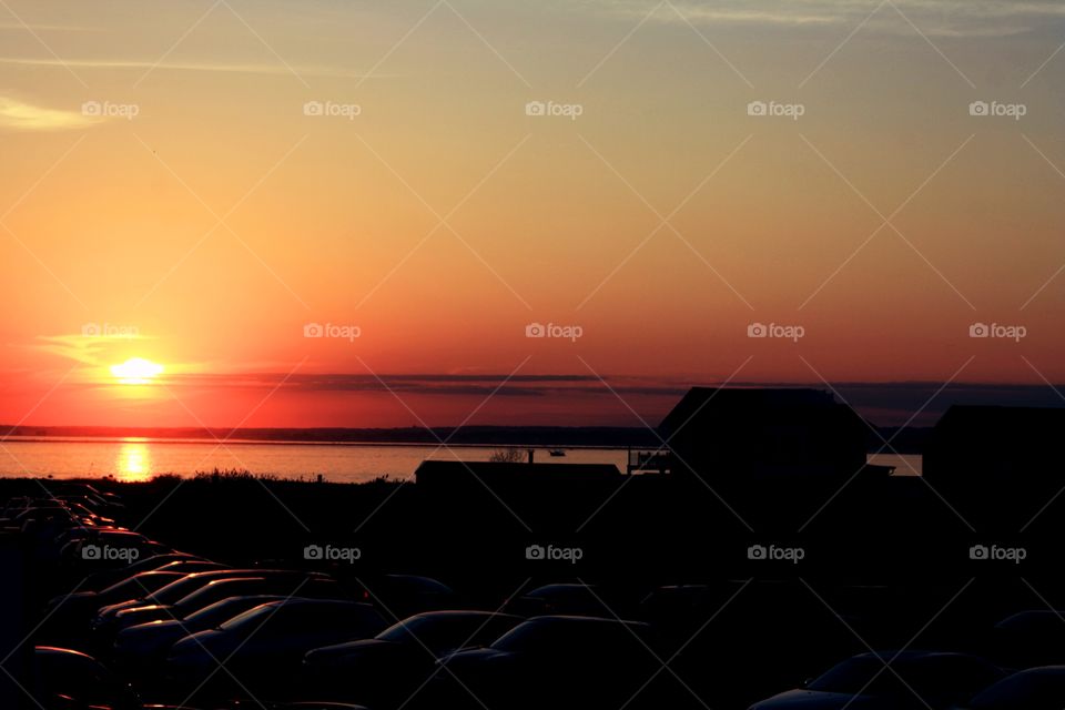sunset in rhode island