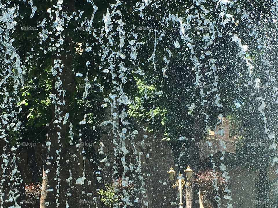 Fountain water