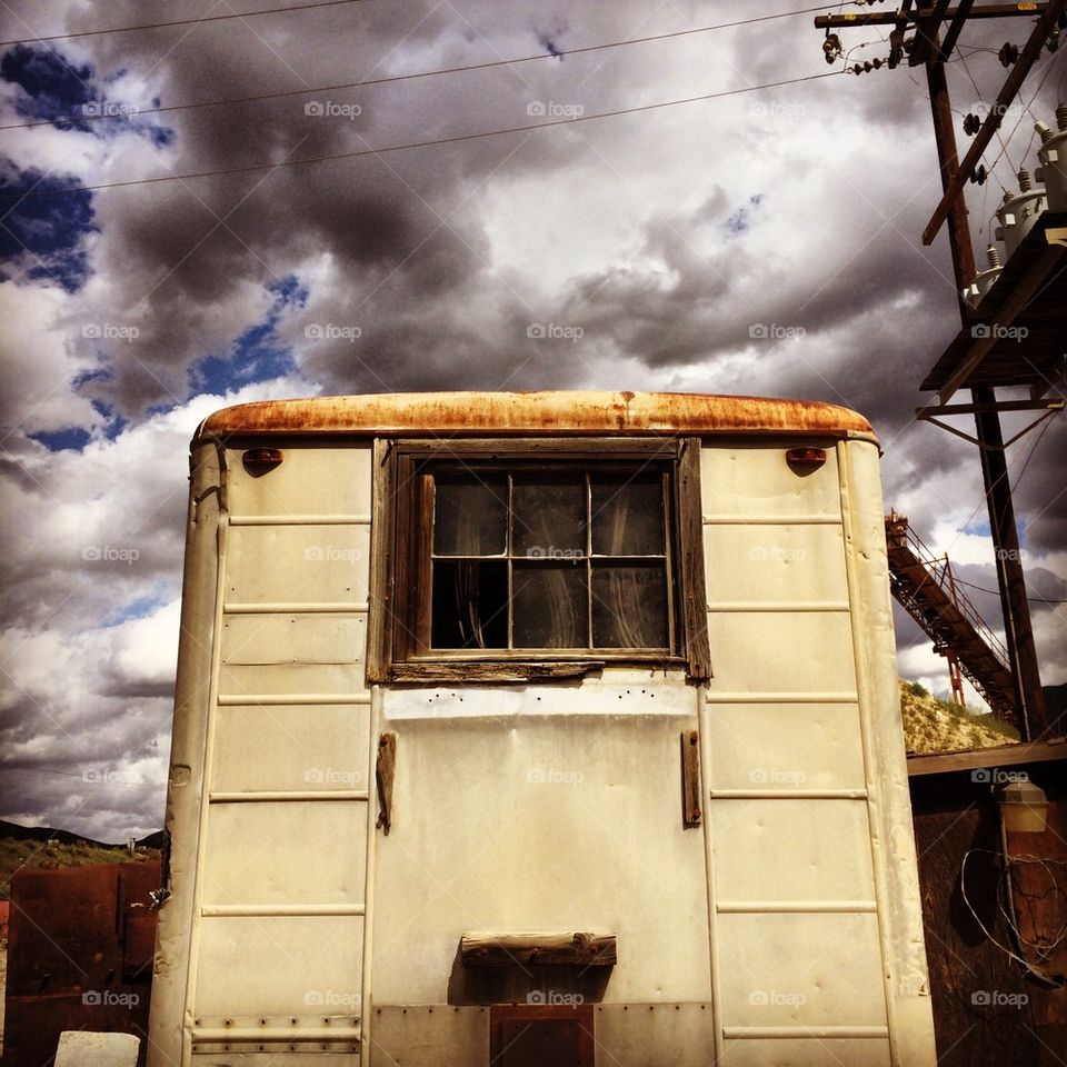 Trailer and sky