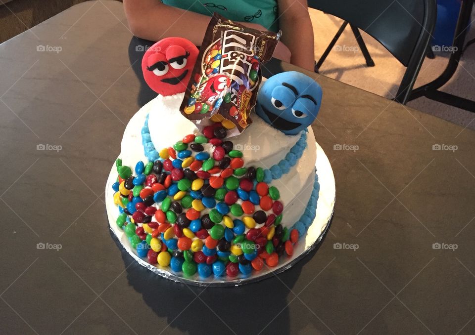 M&m cake