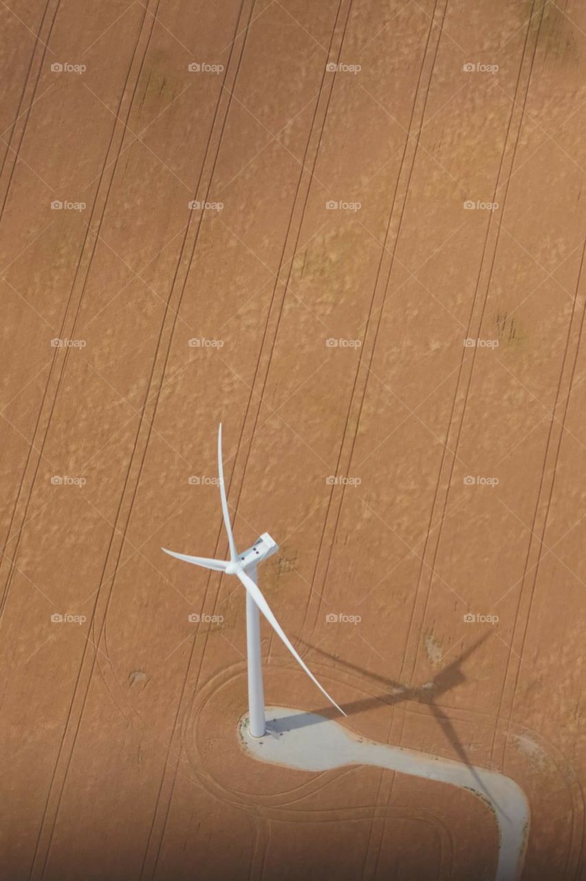 Windmill from plane