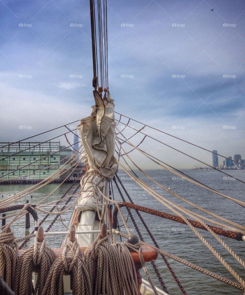 Bowsprit of the "Stad Amsterdam"