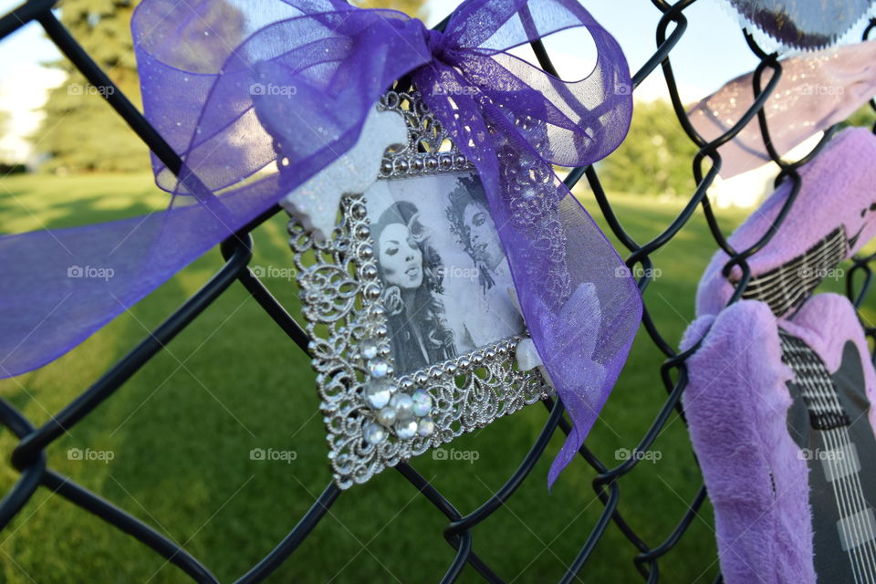 Prince Memory on Paisley Park Fence