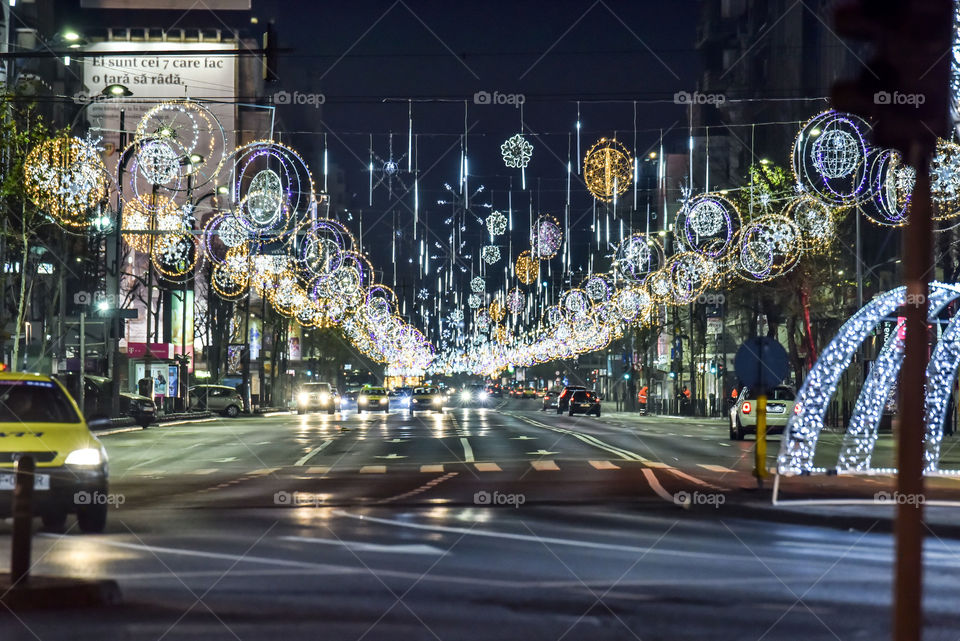 Christmas lights in Bucharest