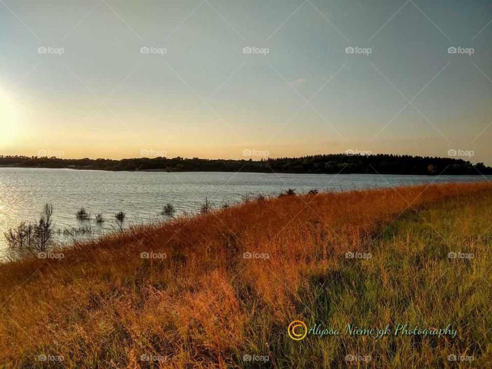 Absolutely stunning fall colors emerging in the prairie grass by the lake "Autumn You Have My Soul".