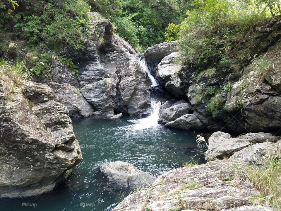Secluded Waterfall found on Okinawa Prefecture